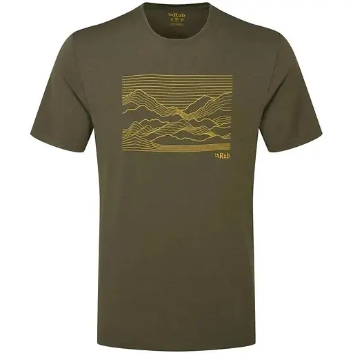 Футболка Rab Mantle Outline Tee Olive XL (1033-RB QCC-01-ARM-XLG)