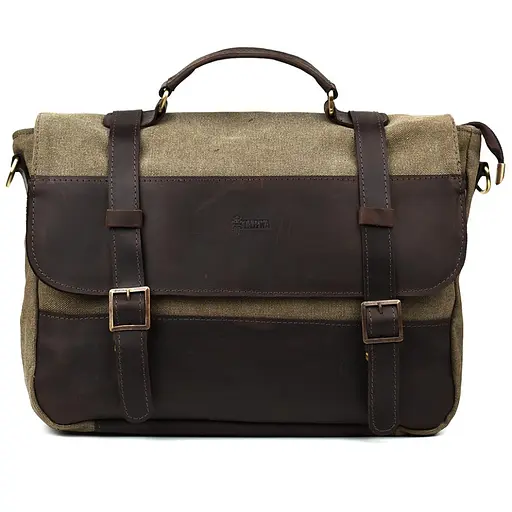 Шкіряна чоловіча сумка TARWA 36х27х10 см nsa0001324 - фото 8