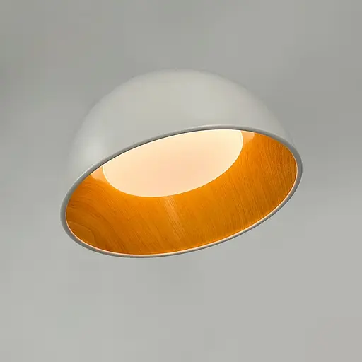 Стильний та сучасний світильник у білому корпусі Ø 35х23 см | Арт. SG015-350 WT | Line F - фото 6