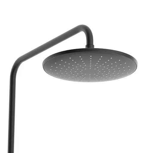 Душова система з термостатом Volle Sistema верхній душ d250 мм de la noche 1598.090104, Чорний матовий - фото 5