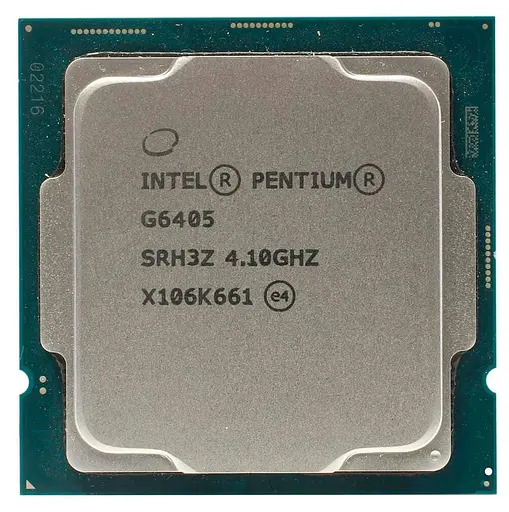 Процесор Intel Pentium G6405 (CM8070104291811) (Socket 1200, 4T, 4.1 ГГц, Tray) - фото 1