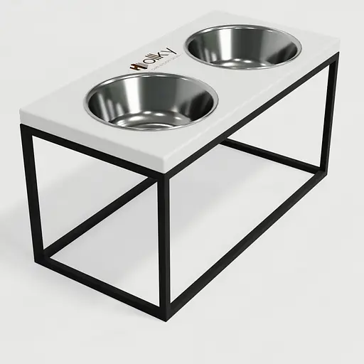 Hollky Base L — миски на підставці для середніх і великих собак (2 × 0,95 л, висота 20 см) - фото 6