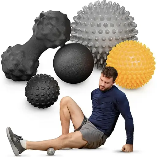 Набор массажных мячей Trex Sport TX-005MSC 5в1 для йоги и фитнеса EPP - фото 2