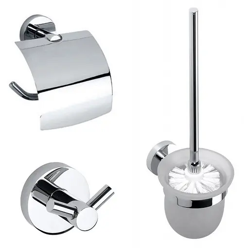 Набір аксесуарів 3 в 1 Bemeta Omega 204301, Хром - фото 1