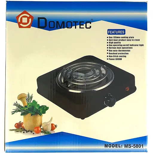 Плита для розпалювання вугілля кальяну електрична Hot Plate Domotec 1000W коричнева - фото 2