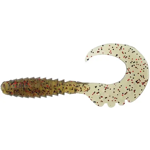 Силикон FishUP Fancy Grub 2.5" #045 - Green Pumpkin/Red & Black (10 шт/уп)