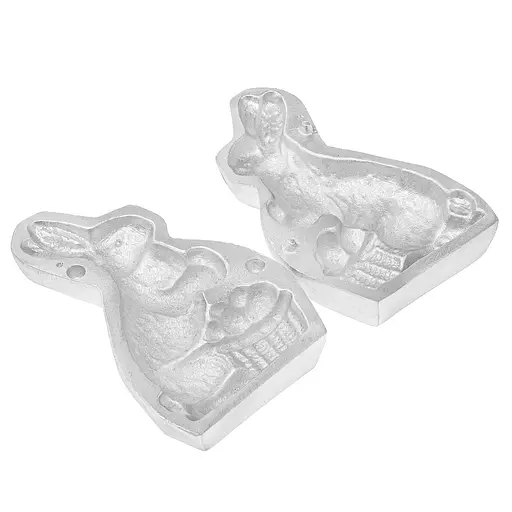 Форма алюмінієва великодня "Заєць з кошиком" для випікання святкового цільного кексу 15х10 см, Ласунка 84076 - фото 6