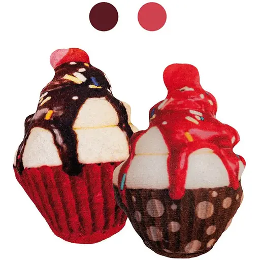 Іграшка для котів Croci Пекарня Кекс рожевий з котячою м'ятою 7 см