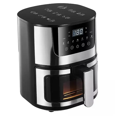 Аерофритюрниця сенсорна Gold Diamond TK-003010 8 л безмасляна повітряна 4000 Вт Чорний - фото 2