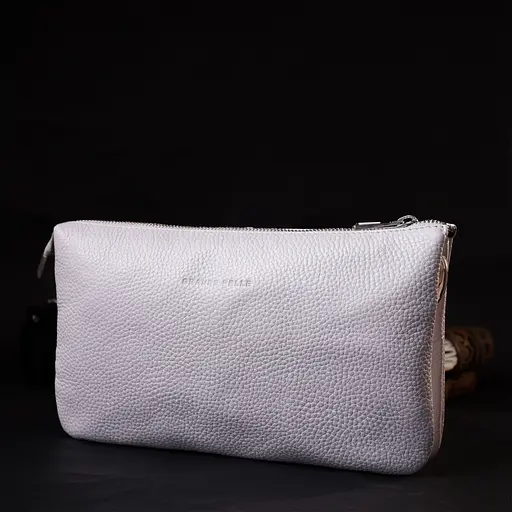 Кожаная женская сумка Grande Pelle 26х15.5х3 см sum0023593 - фото 7