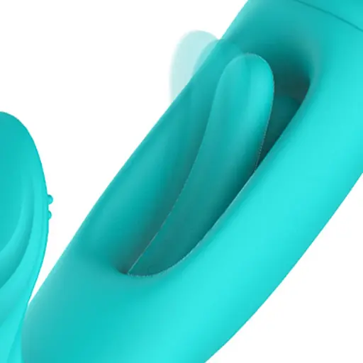 Вібратор Good Vibes Only Gina Flapping 16.4 см (бірюзовий) - фото 15