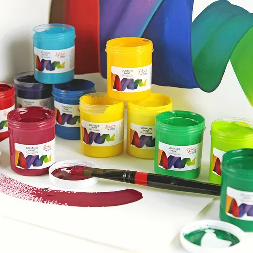 Краска гуашевая Белила титановые (901) 100 мл Rosa Studio [CD] - фото 5