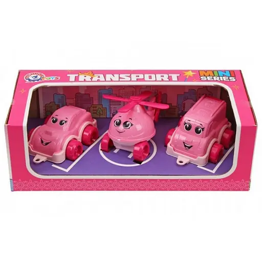 Дитячий іграшковий набір "Транспорт Міні" ТехноК 8003TXK у наборі 3 штуки - фото 1