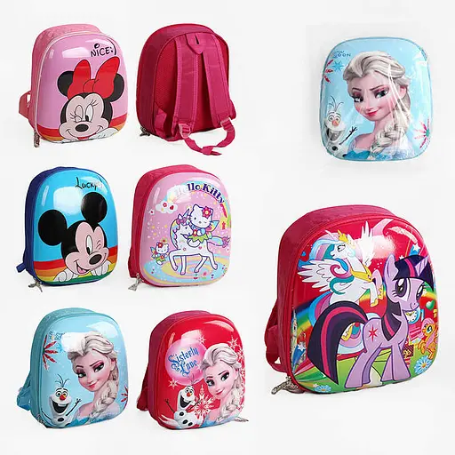 Рюкзак з принтом, пластиковий корпус, 30x25x6 см, C60561 (В асортименті) - фото 2