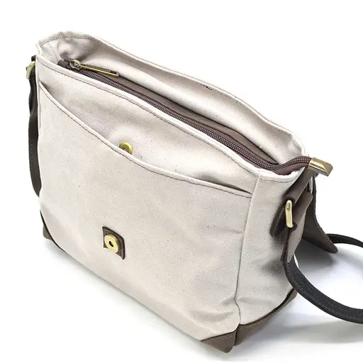 Кожаная мужская сумка через плечо TARWA 25х26х8.5 см sum0025850 - фото 7