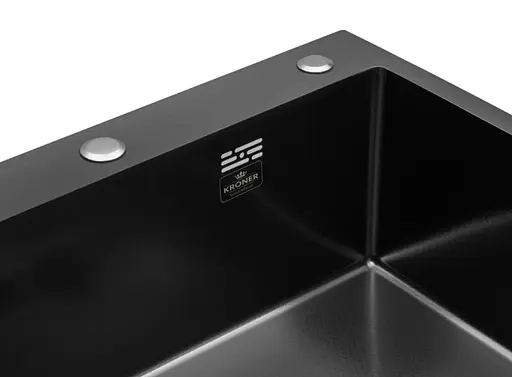Кухонная мойка Kroner KRP Derby - 6050HM PVD (2,5/0,5 мм) (CV027242) - фото 4