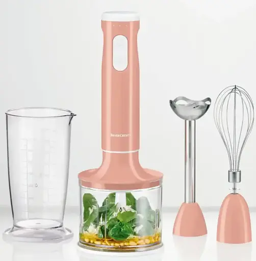 Блендер миксер чоппер 3 в 1 SilverCrest SSMS 600 D3 Pinck - фото 2