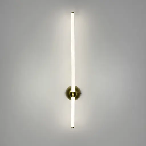 Лінійне бра у латунному корпусі з одним кріпленням 70 см Арт. WJ 023/690-1 AB Line F - фото 4