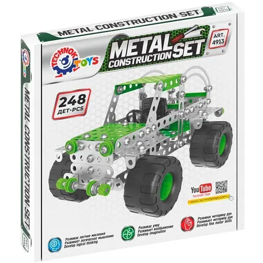 Конструктор металлический Внедорожник ТехноК 4913TXK 248 деталей - фото 1