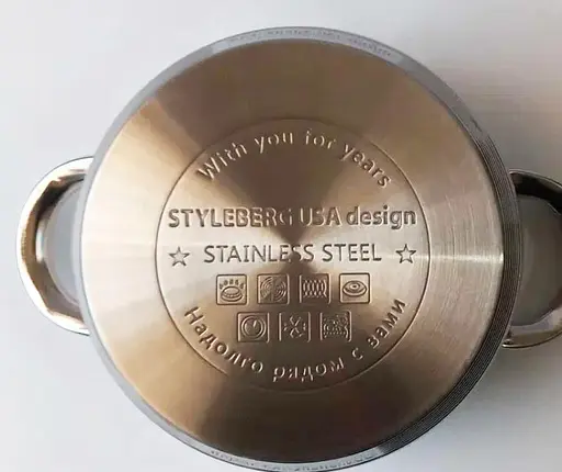 Набор кастрюль из нержавеющей стали Styleberg 2185 10 предметов для всех видов плит - фото 6