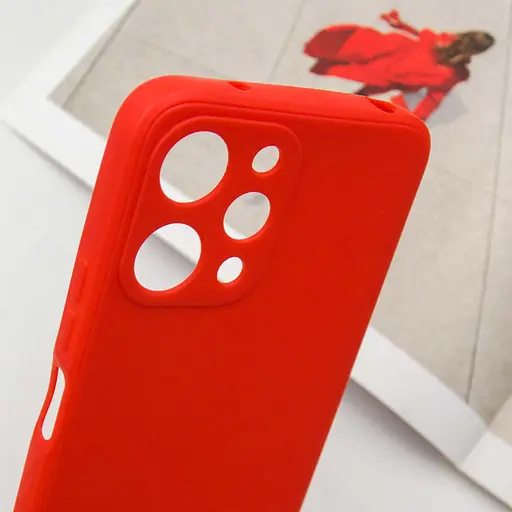 Силиконовый чехол Epik Candy Full Camera для Xiaomi Redmi 12 Красный / Red - фото 5