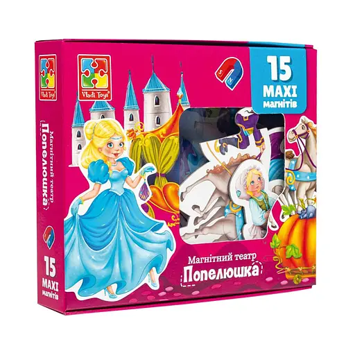 Настольная игра магнитный театр "Золушка" Vladi Toys VT3206-53 Укр - фото 1