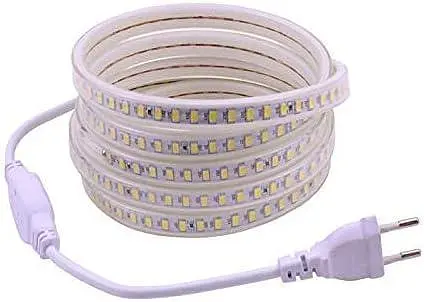 Pcning 10 м світлодіодна стрічка 220 В 230 В Пряме з'єднання IP67 Водонепроникний 4000 К без трансформатора з вилкою ЄС - фото 2