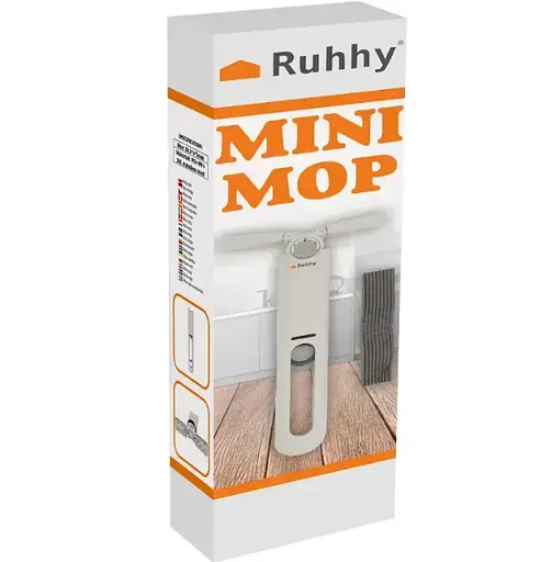 Компактна міні-швабра із системою самовіджиму та 2 насадками - фото 5