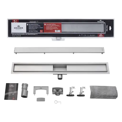 Линейный трап Kroner KRP Eifel F70 Fliese с сухим затвором (CV034173) - фото 4