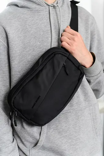 Сумка кроссбоди с широким ремнем Mark Ryden MR8112 водонепроницаемая, Черный - фото 8