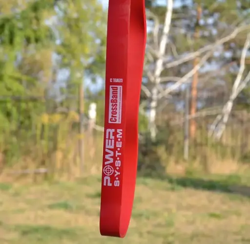 Гумка для фітнесу і кроссфіту Power System PS-4053 CrossFit Level 3 Blue (опір 15-40 кг) (PS-4053_Red) - фото 6