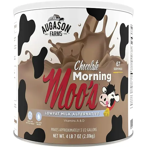 Соєве шоколадне молоко нежирне сублімоване Augason Farms з великим терміном придатності до 20 років 67 порцій