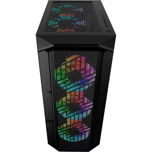 Корпус 1stPlayer XF-BK-4F7 Black без БЖ - фото 3