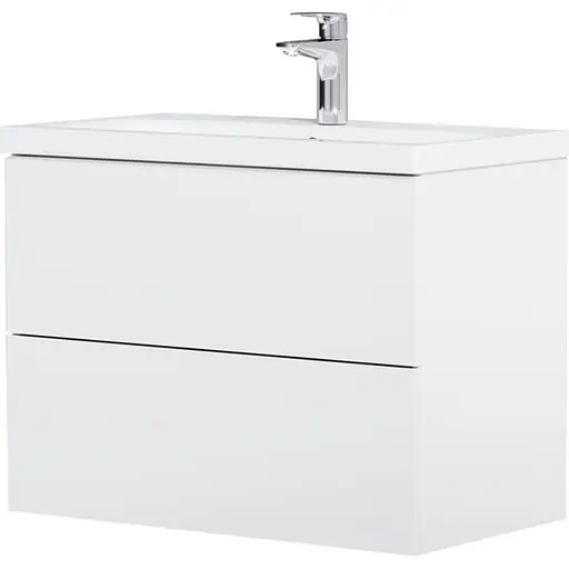 Тумба з умивальником AM.PM Gem підвісна 75 см білий MGA-FHX07522WG-WCC0752WG Білий - фото 1