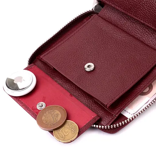 Кожаный женский кошелек ST Leather 12.5х10.2х2 см acs0028396 - фото 5