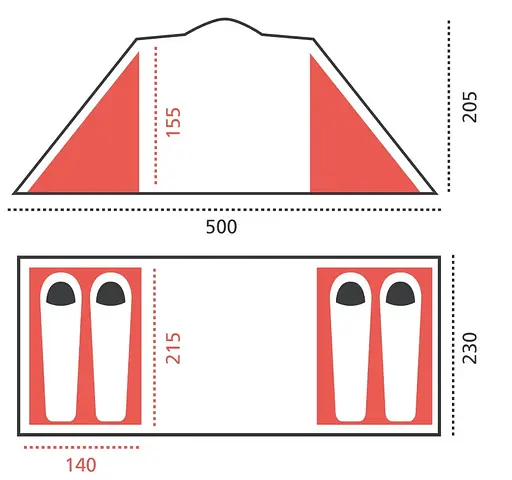 Намет Grand Canyon Atlanta 4 Mojave Desert (330031) (DAS302048) - фото 2