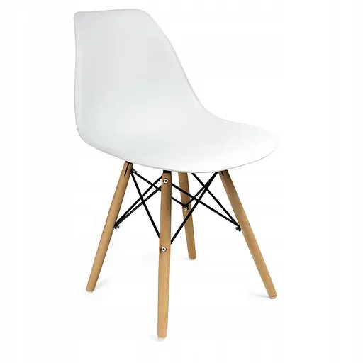 Кресло JUMI Plastic Chair White - фото 1