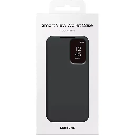 Оригинальный чехол-книжка Samsung для Galaxy S23 FE Clear View Smart Wallet Case Black (EF-ZS711CBEGRU) - фото 5