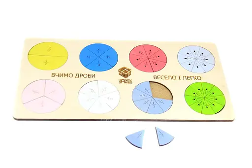 Пазл Сортер Дроби для школяра - фото 1