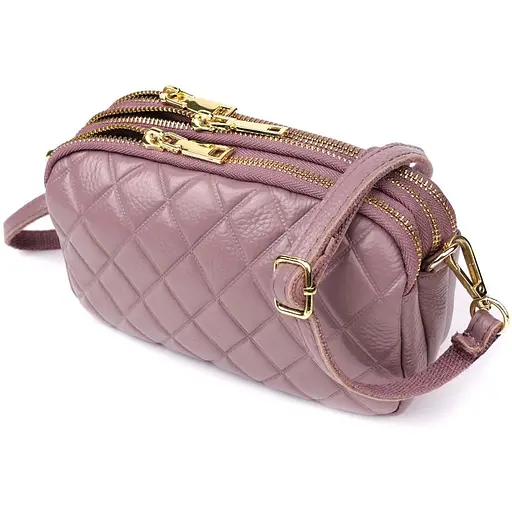 Женская сумка Vintage из натуральной кожи с тремя секциями 19х12х6.5 см sum0027597 - фото 1