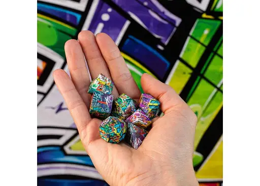 Набір кубиків Full Art Dice Set: Graffiti , 7 шт. (SWSPGRAF) - фото 5