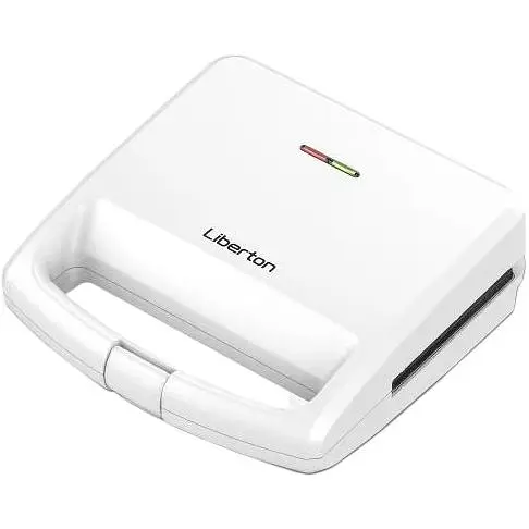 Мультимейкер Liberton LSM-5104 800 W 4в1 гриль трикутні сендвічі 4 шт бельгійські вафлі 2 шт горішки 12 шт антипригарне покриття індикатор живлення та готовності автоматичний контроль температури White
