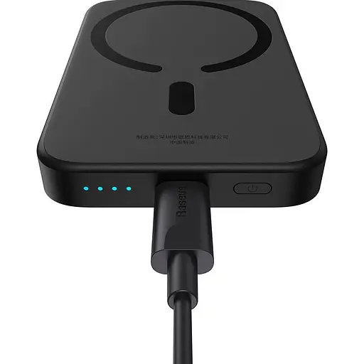 Павербанк Baseus Magnetic Wireless Mini Air Black 6 000 mAh / 20 Вт (P10059002113-00) - фото 5