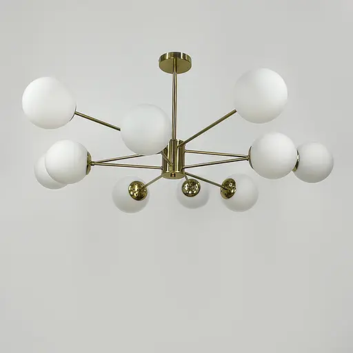 Потолочная люстра Right Selection на 10 плафонов Line.F CD 111/10 AB - фото 2