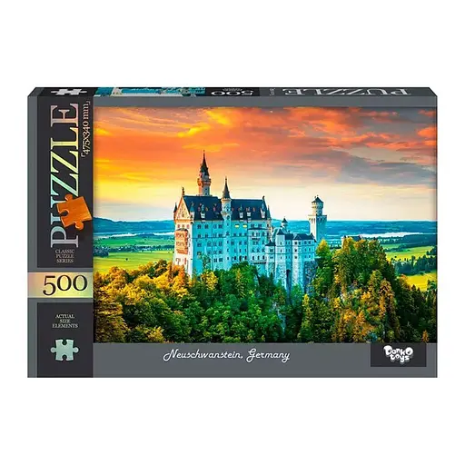 Пазл Neuschwanstein, Німеччина Danko Toys C500-14-02, 500 ел.