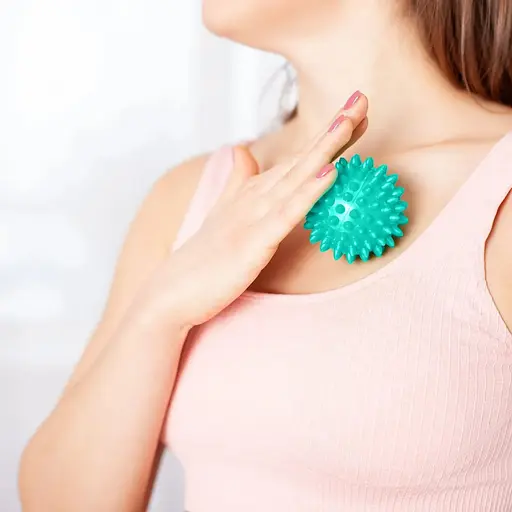 Набор массажных мячей Gymtek 65 мм 4 шт серо-зелено-синий - фото 2