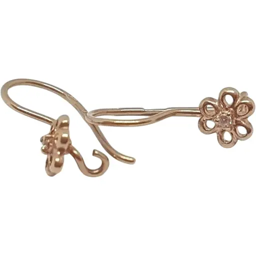 Золотые серьги Империя золота с фианитами. ДС044И