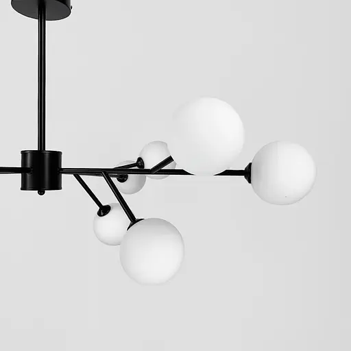 Потолочная черная люстра Grand Bunch на 12 плафонов Ст. AOC 20/12 BK | Line F - фото 2