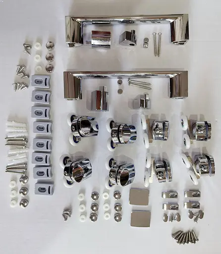 Дверь в нишу Mixxus Premium Diverse SD01-160x185-TR хром прозрачное стекло 5 мм MI6875, универсальная, прозрачная, хром - фото 2