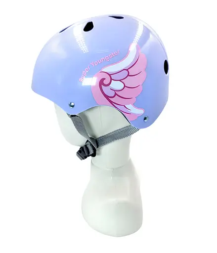 Комплект детский шлем и защита Yongkang GB24429-2009 S (5-9 л) фиолетовый крылья (G0001963) - фото 4